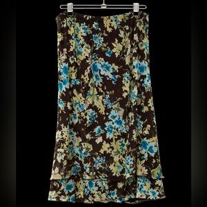 Briggs New York Brown/ Blue Skirt.    Size L